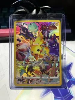 Pokemon Pikachu TCG Full Art Secret Rare Holo Card 160/159 Crown Zenith - Image 1
