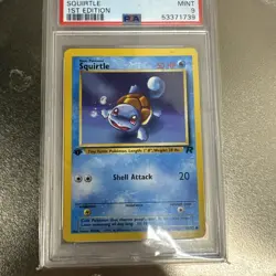 Squirtle - 2000 Team Rocket 🔥 1st Edition PSA 9 🔥 Mint Vintage Pokemon A93 - Image 1