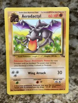 1999 Pokemon Aerodactyl 16/62 Fossil Regular LP - Image 1