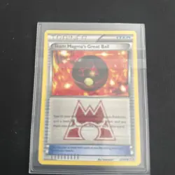 Pokemon Team Magma’s Great Ball XY Double Crisis 31/34 LP Condition - Image 1