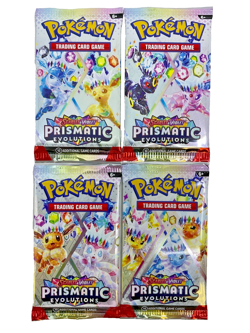 Lot of (200) Pokemon TCG Scarlet Violet SV8.5 Prismatic Evolutions Booster Packs - Image 4