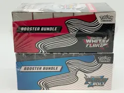 Pokemon SV10.5 Black Bolt White Flare Sealed LOT 2 Booster Bundle Display Case - Image 5