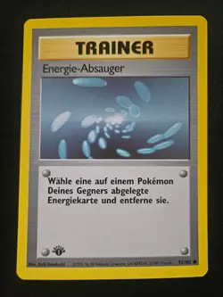 Pokemon Base Set 1st Edition German Energy Removal (Energie-Absauger) 92/102 VG - Image 1