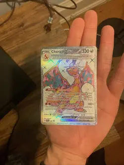 Pokemon TCG S&V Obsidian Flames Holo Black Star Promo #056 Charizard EX NM - Image 1