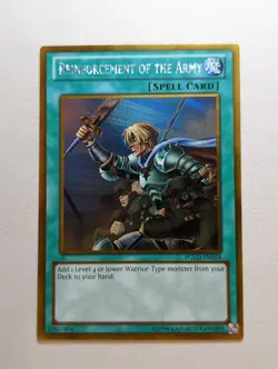 Yugioh Reinforcement of the Army PGLD-EN058 - Gold Rare - LP/MP - Image 1