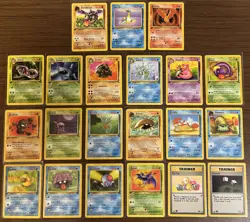 Pokemon TCG Vintage 1st Edition Fossil Card Lot Including 3 Rare Non Holos LP-NM - Image 1