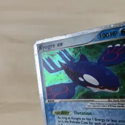 HP DMG Kyogre ex 95/100 EX Crystal Guardians 2006 Ultra Rare Pokemon Card - Image 2