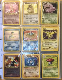 Huge Vintage Pokemon Card Collection Lot Holos Rares 1st Ed WOTC No Duplicates!! - Image 1
