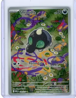 Shroodle 149/132 Mega Evolutions Illustration Rare Full Art Pokemon Card NM/M - Image 1