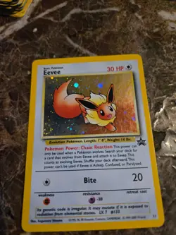 Eevee 11/53 Wotc Black Star Promo Holo #11 Vintage Pokemon Card - Image 1