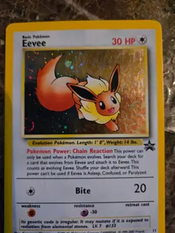 Eevee 11/53 Wotc Black Star Promo Holo #11 Vintage Pokemon Card - Image 2