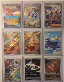 Pokemon 9 Card Lot Of 3 Special Illustration Rares & 6 Illustration Rares - Image 1