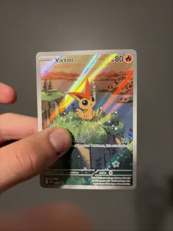Pokemon TCG Victini Black Bolt & White Flare Promo Card Illustration SVP208 - Image 3