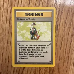 Pokemon Trader 77/102 Non Holo Rare Base Set Pokemon Card NM - Image 1