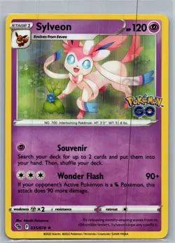 Sylveon - 035/078 - Pokemon Go - Holo - NM/M - Pokemon Card 2 Lot - Image 1