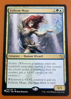 1x Fathom Mage | The List | Ravnica Allegiance Guild Kits | MTG Magic Cards - Image 1