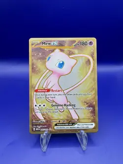 Pokemon Mew ex Scarlet & Violet - 151 205/165 Holo Hyper Rare Promo Metal Card - Image 1