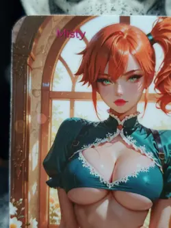 1/1 Only 1 Made Misty Steampunk Pokemon NSFW Lonestar Customs Waifu Card - Image 2