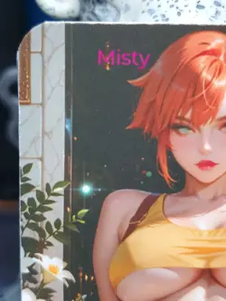 1/1 Only 1 Made Misty Flowers Pokemon NSFW Lonestar Customs Waifu Card - Image 2