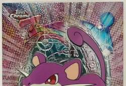 RATTATA #19, Series 1 - 2000, Topps TV Animation Edition Chrome Pokemon Card - Image 4