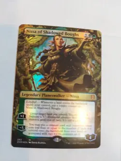 Nissa of Shadowed Boughs (Borderless) Zendikar Rising Foil - Image 1