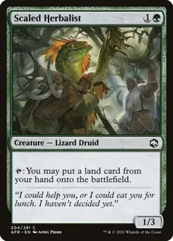 SCALED HERBALIST X 4 N/M ADVENTURES IN THE FORGOTTEN REALMS MTG - Image 1