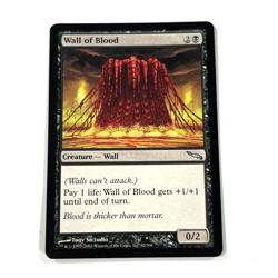 Wall Of Blood MTG Mirrodin Magic The Gathering Black Uncommon Near Mint NM - Image 1