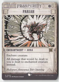 MTG - Pariah R Outlaws of Thunder Junction: Breaking News 5 LP-NM - Image 1