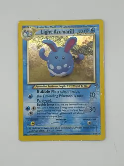 Pokemon Light Azumarill 13/105 WotC Neo Destiny Holo Rare HP - Image 1