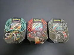POKEMON TCG PALDEAN FATES TINS Set Of 3 CHARIZARD EX SHINY - Image 1