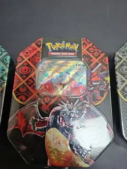 POKEMON TCG PALDEAN FATES TINS Set Of 3 CHARIZARD EX SHINY - Image 2