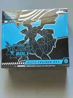 Pokemon TCG Black Bolt - Elite Trainer Box ETB - SEALED NEW *small tear* - Image 1
