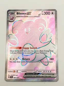 NM Pokemon Twilight Masquerade Blissey EX Ultra Rare Full Art 201 #201/167 - Image 1