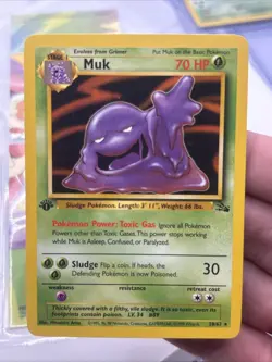 1st Edition Muk 28/62 - Fossil Set- Near Mint Pokemon TCG 1999 Vintage - Image 1