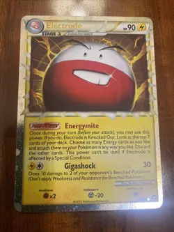 Pokemon Electrode 93/102 HGSS Triumphant Prime Holo Rare 2010 NM ⚡ - Image 1
