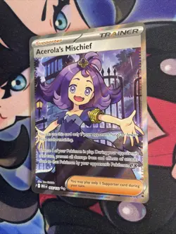 Pokemon TCG Acerola's Mischief 165/132 Mega Evolution Full Art Trainer MINT - Image 3