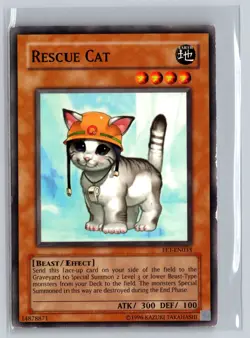 Yu-Gi-Oh Card - Rescue Cat - FET-EN033 - MP - Image 1