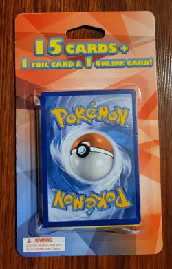- Pokemon Mystery Blister Pack - 15 Cards + 1 Foil Card + 1 Online Card - Image 1