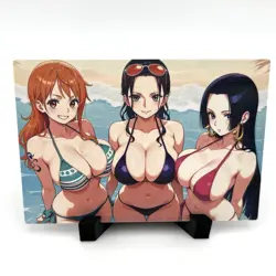 One Piece Nami Nico Robin Boa Hancock Sexy Anime Waifu Girl Goddess Story Card - Image 1