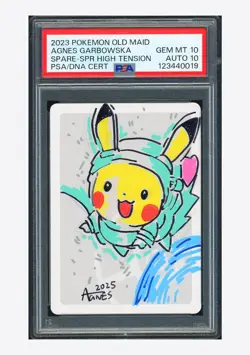 Pokemon PSA 10 AUTO 10 Spare Card Agnes Garbowska Signed 2023 Old Maid Japanese - Image 1