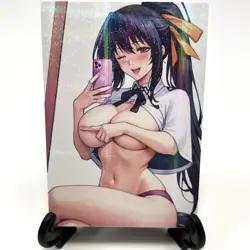 High School DxD Akeno Himejima Sexy Anime Waifu Girl ACG Goddess Story Art Card - Image 2