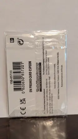 Espeon Best Buy Promo Pokemon Obsidian Flames Reverse Holo Card 86/197 Sealed - Image 2