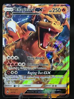 Charizard GX - 20/147 - Pokemon Burning Shadows Sun Moon Ultra Rare Card NM - Image 1