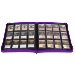 BCW Purple Z-Folio Pages LX Album 12 Pocket Trading Cards Zipper Binder - Image 4