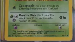 Lot 3 Nidorina 40/64 Parasect (2) 41/64 - NM/M - Jungle Pokemon Card - Unplayed - Image 3