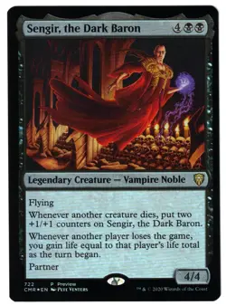 MTG - 4 x Sengir, the Dark Baron - 4x x4 - (Alternate Art) Prerelease Cards Foil - Image 1