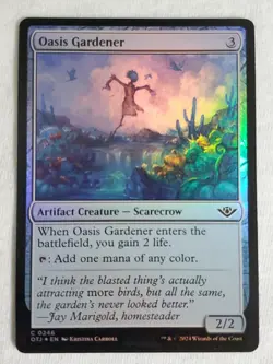 Oasis Gardener 246 Outlaws of Thunder Junction Foil MTG: Magic the Gathering - Image 1