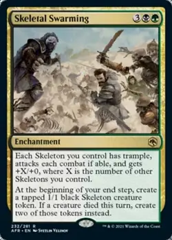 MTG | Skeletal Swarming | FOIL Adventures in the Forgotten Realms | NM - Image 1
