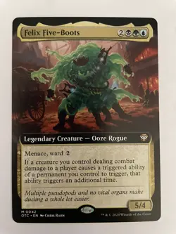 Felix Five-Boots Extended Art - OTC 0042 - New/NM - MTG Magic - Image 1