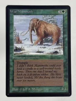 War Mammoth Alpha LP Light Play MTG Magic The Gathering B - Image 1
